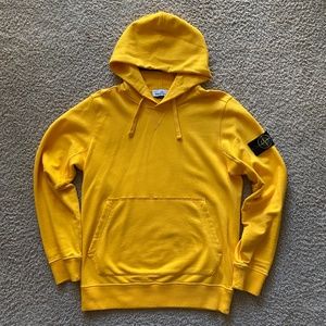 Stone Island Yellow Hoodie